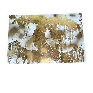 Chanel Gold and White Canvas Wall Art